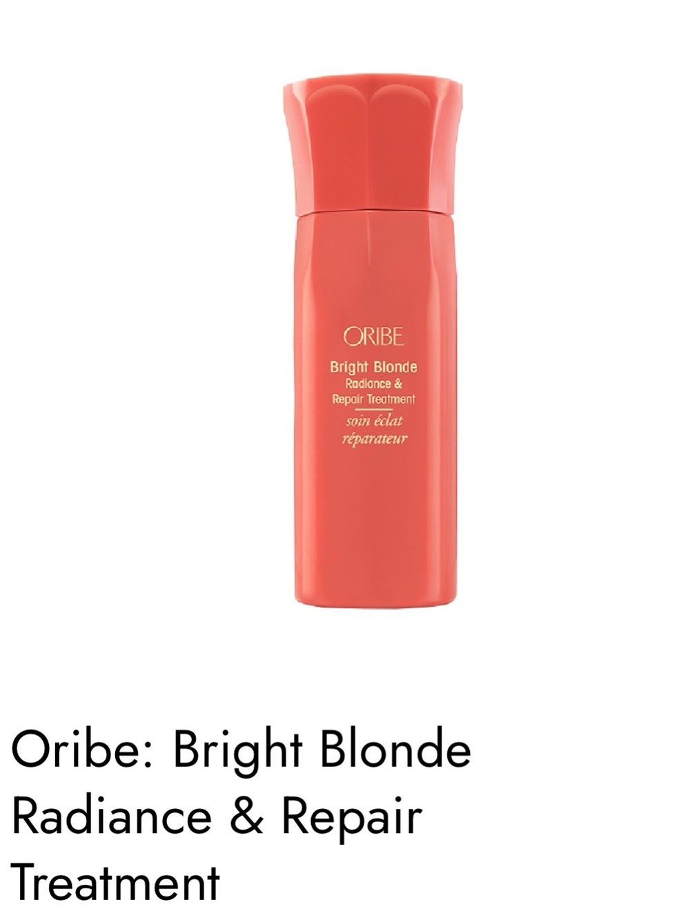 Oribe Bright Blonde Radiance & Repair Treatment 125mL